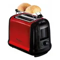 Produktbild: Moulinex LT261D Toaster Subito, rot metallic mit Brötchenaufsatz