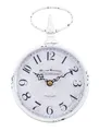 Produktbild: Levandeo® Wanduhr (Wanduhr Antik Weiß H24cm William Marchant Metall Uhr Shabby Chic)