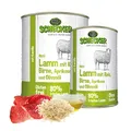 Produktbild: Schecker Nassfutter - 12 x 410 g - Lamm mit Reis - 80% Lamm - mit Kamillie