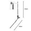 Produktbild: Mini Boomerang 133cm 450W CB FUNK HOCH BASIS STATION's  ANTENNE  1/4 Dipol