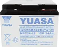 Produktbild: Yuasa NPC24-12 NPC24-12 Bleiakku 12V 24Ah Blei-Vlies (AGM) (B x H x T) 175 x 125 x 166mm M5-Schraubanschluss Wartungsfrei