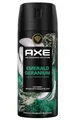 Produktbild: 37,72€/L- 6x Axe Deodorant/Body Spray Cedar+Patchouli-Emerald Geranium 72H-150ml