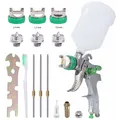 Produktbild: HVLP Lackierpistole Druckluft Spritzpistole Sprühpistole 3 Düsen 1,4mm 1,7mm,2mm