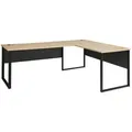 Produktbild: Winkel-Schreibtisch MEMPHIS Artisan Eiche - Metallgestell 229 x 170 cm