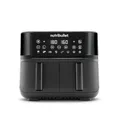 Produktbild: nutribullet Doppelschubladen Heißluftfritteuse 8L mit großer Auswahl an Kochmodi, digitaler LED-Touchscreen, 8 Programme, Vorheizen & Warmhalten, Grill, kein Öl, 2850 W, Schwarz, NBA081B