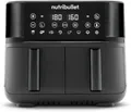 Produktbild: NUTRIBULLET NBAF081B Twin Drawer Air Fryer Heißluftfritteuse 2300 Watt Schwarz