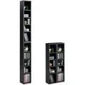Produktbild: CARO-Möbel Cd/Dvd-, Dunkelgrau, Holzwerkstoff, Mode, 20x186x17 cm, Wohnzimmer, Regale, CD & DVD-Regale