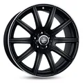 Produktbild: KESKIN KT16 MATT BLACK LIP POLISH 8x18 ET30 5.00x112.00 Hub Hole 66.60 mm - Alu felgen