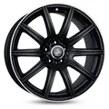 Produktbild: 1x KESKIN WHEELS KT16 DYNAMIC matt black lip polish 8.0Jx18 5x112 ET30