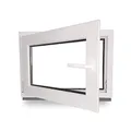 Produktbild: Kellerfenster - Fenster - Dreh- & Kippfunktion - innen weiß/außen weiß - BxH: 60 x 70 cm - 600 x 700 mm - DIN Links - 2 fach Verglasung - 60 mm Profil