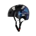 Produktbild: FISCHER BMX Bicycle Helmet, Dirt Bike Helmet Plus Universe, S/M, 54-58 cm, Black, with Integrated LED Rear Light