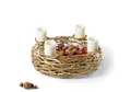 Produktbild: PHILIPPI - BOSCHENDAL Adventskranz - Weihnachtsdekoration, Pulverbeschichteter Stahl, Goldfarben,Modern (Größe - S (40 cm))