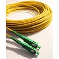 Produktbild: Glasfaserkabel sc-apc auf sc-apc - 25 m (Gelb), Hochleistungs-Patchkabel, 9/125 μm Singlemode, Kompatibel mit Livebox, sfr Box, Bbox, Mobistar