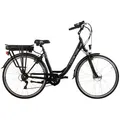 Produktbild: Atrigo Elektrofahrrad, Schwarz, Metall, 21x116x188 cm, höhenverstellbarer Komfortsitz, Frontscheinwerfer, Seitenständer, Rücklicht, Antirutschpedale, Freizeit, Sport & Fitness, Fahrräder