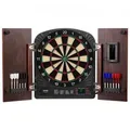 Produktbild: VEVOR Dartboard- und Schrankset Home Dart Board Center Dartscheibe 34,3 cm, verstaubarer Dartschrank mit elektronischer Punktezählung & einfacher