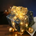 Produktbild: MARELIDA LED Seidenband Lichterkette - Geschenkband - Schneeflockenmotiv - 30 LED - L: 2,7m - Batterie (Gold)