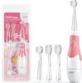 Produktbild: SEAGO SG-513 Rosa Elektrische Zahnbürste Kinder Baby Kinderzahnbürste Elektrisch ab 0-3 Jahre mit LED Licht Smart Timer Schall Babyzahnbürste Wasserdicht IPX7 Schallzahnbürste
