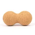 Produktbild: Myga Kork-Faszienmassageball | In Form einer Erdnuss | Triggerpunkttherapie und Tiefengewebemassage | Ideal zur Entspannung und Selbstmassage | 14 x 6 cm | Naturkork