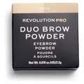 Produktbild: Makeup Revolution Revolution Pro Duo Augenbrauenpuder Dunkelbraun (Dunkelbraun) (34400035)