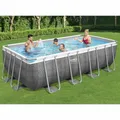Produktbild: Power Steel Pool Set Schwimmingpool Schwimmbecken Aufstellpool Poolset Bestway