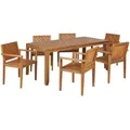 Produktbild: Beliani Gartenmöbel, Hellbraun, Holz, 6-Sitzer, Loungemöbel, Gartenlounge-Sets