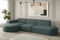Produktbild: Fun Möbel Ecksofa Ecksofa Designersofa PALMA mit Ottomane in Stoff Opera Velvet, Ottomane links oder rechts, Rundumbezug