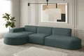 Produktbild: Ecksofa Designersofa PALMA in Stoff Opera Velvet Opalgrün Ottomane Links