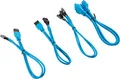 Produktbild: Corsair Premium Sleeved Front Panel Extension Kabel Verlängerungskit, Blau