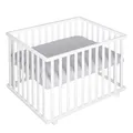 Produktbild: roba® Laufgitter Style, mit Laufgittereinlage, 75x100 cm, weiß - B-Ware