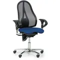 Produktbild: Orthopädischer Bürostuhl EXETER NET, blau