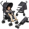Produktbild: Kinderwagen Elia Buggy Klein Zusammenklappbar bis 15 Kg Moskitonetz Einkaufskorb