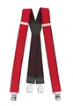 Produktbild: Fabio Farini Herren Hosenträger 4 cm Breite, elastisch & verstellbar mit 4 extra starken Metallclips in X-Form Rot