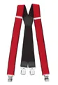 Produktbild: Fabio Farini Hosenträger 4cm Breites X-Design verstellbar mit extra starken Clipverschluss, Rot