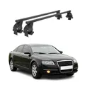 Produktbild: Menabo Dachträger Grundtäger für Audi A6 C6 Limo 2004-2011 50kg Stahl Schwarz 2x
