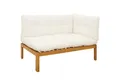 Produktbild: vidaXL Sofaelement Gartenecksofa Natürlich und Cremweiß nholz (1 St)