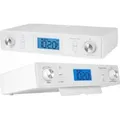 Produktbild: Krüger&Matz KM0817 Küchenradio Bluetooth Radio LCD Timer Wecker Metallisch - Weiß/Silber