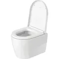 Produktbild: Duravit ME by Starck WC-Sitz Compact, Scharniere Edelstahl, ohne Absenkautomatik, 0020110000, Farbe: Innenfarbe Weiß, Außenfarbe Weiß