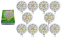 Produktbild: TRANGO LED-Leuchtmittel, 10er Pack G415-2.5/10 LED Leuchtmittel G4 Fassung zum Austausch G4 MR16 Halogen Leuchtmittel 12Volt AC/DC - 2.5 Watt 250 Lumen 3000K warmweiß Möbel Einbaustrahler, 10 St., Schrank Einbauleuchte, Deckenleuchte