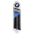 Produktbild: Nostalgic-Art Retro Thermometer, 7 x 28 cm, BMW – Garage – Geschenk-Idee für BMW Accessoires Fans, Original Lizenzprodukt (OLP), aus Metall, Vintage Design