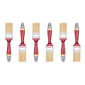 Produktbild: HARDY WORKING TOOLS Flachpinsel-Set 6-teilig, 6 Stück – 35 mm Breite, Malerpinsel Set mit Holzgriff, Lackpinsel Serie *33*, 6PCS, Pinselset A0200-330615