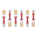 Produktbild: Flachpinsel-Set 6-teilig 6 Stück – 35 mm Breite Malerpinsel Set mit Holzgriff...