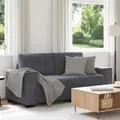 Produktbild: Zweisitzer-sofa Dunkelgrau 140 Cm Samt - Vidaxl