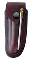 Produktbild: Herbertz Braunes Leder Etui - für Laguiole Messer mit 12 cm Heftlänge - längs und quer tragbar - inkl. Wetzstahl 10 cm