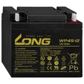 Produktbild: LONG WP45-12 12V 45Ah mit VdS AGM Bleiakku Bleigel Akku Batterie Gelakku *NEU*