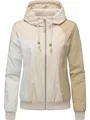 Produktbild: Ragwear Damen wasserdichte Winterjacke kurze Herbstjacke mit Fleecefutter und Kapuze Oggie Block Warm YOUMODO Ecru Gr. L