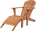 Produktbild: Teakholz Gartenliege/Sessel - bene living - Adirondack Montreal
