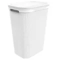 Produktbild: Rotho Brisen Wäschesammler 50l mit Deckel und 2 Griffen, Kunststoff, weiss