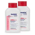 Produktbild: numis med Körpermilch mit 10% Urea - Hautberuhigende Bodylotion für extrem trockene, zu Juckreiz neigende Haut - vegane Hautpflege ohne Silikone, Parabene & Mineralöl - Lotion 2er Pack (2x 300 ml)
