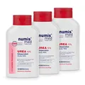 Produktbild: numis med Körpermilch mit 10% Urea - Hautberuhigende Bodylotion für extrem trockene, zu Juckreiz neigende Haut - vegane Hautpflege ohne Silikone, Parabene & Mineralöl - Lotion 3er Pack (3x 300 ml)