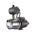 Produktbild: Grundfos Druckgruppe mit Manager und Pumpe, Modell JP 5-48 PM1 BBVP, 5 m³/h, Eingangsleistung 1490 W, 6,6 A, 42,4 x 18,6 x 39 cm, stahlfarben (Referenz: 99515138)